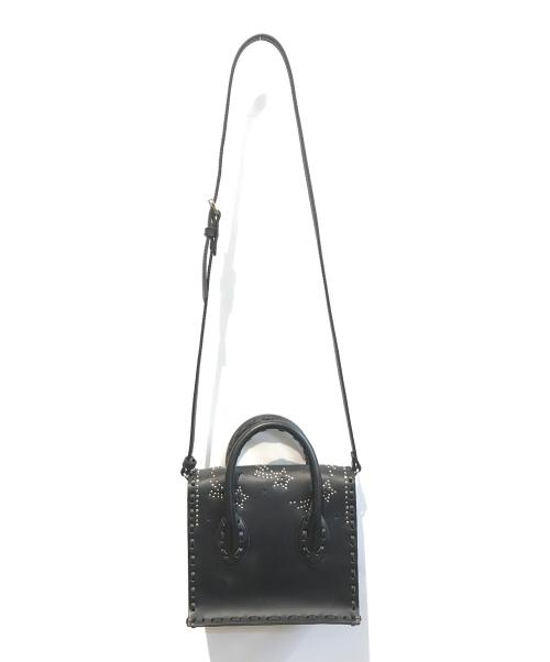 Carving Tribes（カービングトライブス）CARVING TRIBES (カービングトライブス) 2WAYスタッズショルダーバッグ ブラックの古着・服飾アイテム