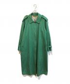 BURBERRYバーバリー）の古着「ステンカラーコート FDA25-010-60」｜グリーン