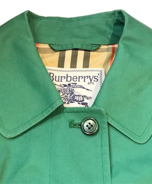 BURBERRY（バーバリー）BURBERRY (バーバリー) ステンカラーコート FDA25-010-60 グリーン サイズ:9ARの古着・服飾アイテム