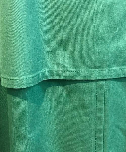BURBERRY（バーバリー）BURBERRY (バーバリー) ステンカラーコート FDA25-010-60 グリーン サイズ:9ARの古着・服飾アイテム