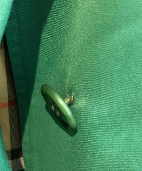 BURBERRY（バーバリー）BURBERRY (バーバリー) ステンカラーコート FDA25-010-60 グリーン サイズ:9ARの古着・服飾アイテム