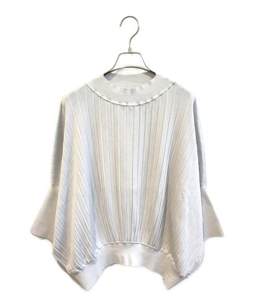 HIROKO KOSHINO（ヒロコ コシノ）HIROKO KOSHINO (ヒロコ コシノ) プリーツニットプルオーバー グレー サイズ:38の古着・服飾アイテム