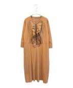 TRUNK HIROKO KOSHINOトランク ヒロコ コシノ）の古着「フロントフリルワンピース」｜ベージュ