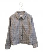TRUNK HIROKO KOSHINOトランク ヒロコ コシノ）の古着「ハイテンションツイルHKロゴジャケット」｜グレー