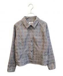 TRUNK HIROKO KOSHINO（トランク ヒロコ コシノ）の古着「ハイテンションツイルHKロゴジャケット」｜グレー