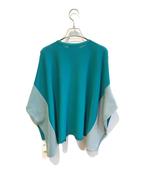 HIROKO KOSHINO（ヒロコ コシノ）HIROKO KOSHINO (ヒロコ コシノ) ボックスシルエットシームレスニット ブルー サイズ:M 未使用品の古着・服飾アイテム