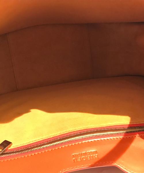 HIROFU（ヒロフ）HIROFU (ヒロフ) ハンドバッグ オレンジの古着・服飾アイテム