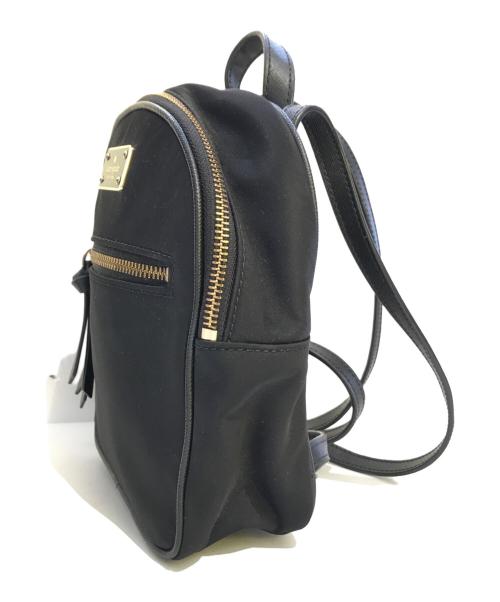 Kate Spade（ケイトスペード）Kate Spade (ケイトスペード) レザー切替ミニリュック ブラックの古着・服飾アイテム