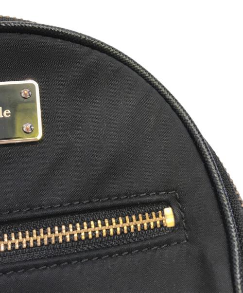 Kate Spade（ケイトスペード）Kate Spade (ケイトスペード) レザー切替ミニリュック ブラックの古着・服飾アイテム