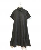 THE SHINZONEザ シンゾーン）の古着「HEM FRILL SHIRT DRESS 22MMSOP02」｜ブラック