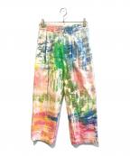 YARRA NEUヤラニュー）の古着「abstructプリントイージーパンツ」｜ピンク