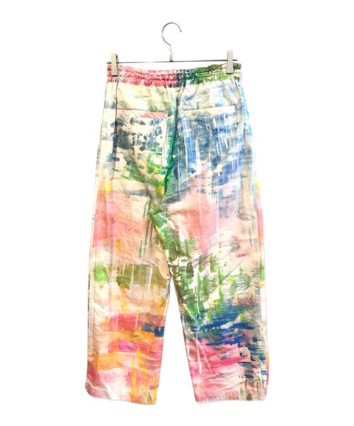 YARRA NEU（ヤラニュー）YARRA NEU (ヤラニュー) abstructプリントイージーパンツ ピンク サイズ:freeの古着・服飾アイテム