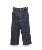 upper hightsアッパーハイツ）の古着「ワイドデニムパンツ 188204802BRN」｜インディゴ