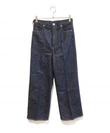 upper hights（アッパーハイツ）の古着「ワイドデニムパンツ 188204802BRN」｜インディゴ