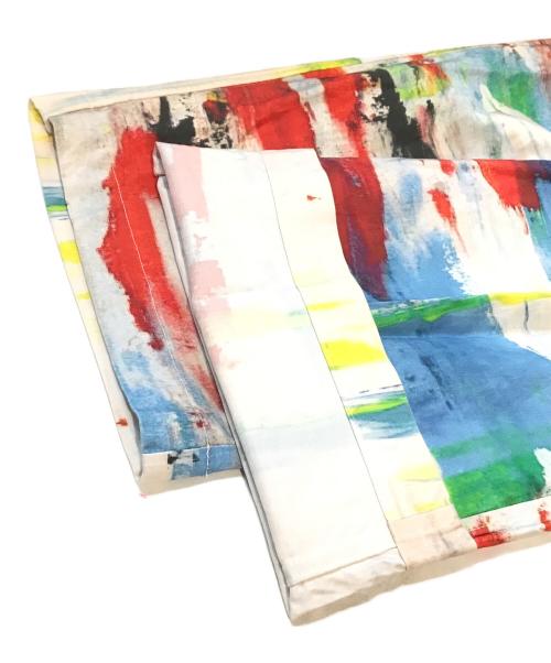 YARRA NEU（ヤラニュー）YARRA NEU (ヤラニュー) abstructプリントイージーパンツ ブルー サイズ:Freeの古着・服飾アイテム