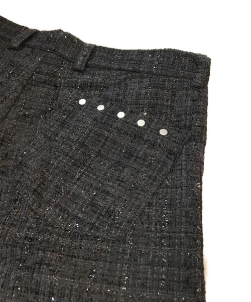 A.N.I.C area（アニックエリア）A.N.I.C area (アニックエリア) ツイードパンツ ブラック サイズ:Sの古着・服飾アイテム