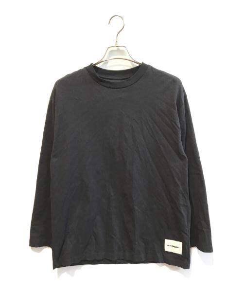 JIL SANDER+（ジルサンダープラス）JIL SANDER+ (ジルサンダープラス) ロングスリーブカットソー J47GC0002 ブラック サイズ:XLの古着・服飾アイテム