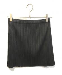 PLEATS PLEASE（プリーツプリーズ）の古着「プリーツミニスカート PP55-JG105」｜ブラック