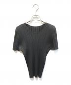 PLEATS PLEASEプリーツプリーズ）の古着「プリーツTシャツ PP55-JK103」｜ブラック