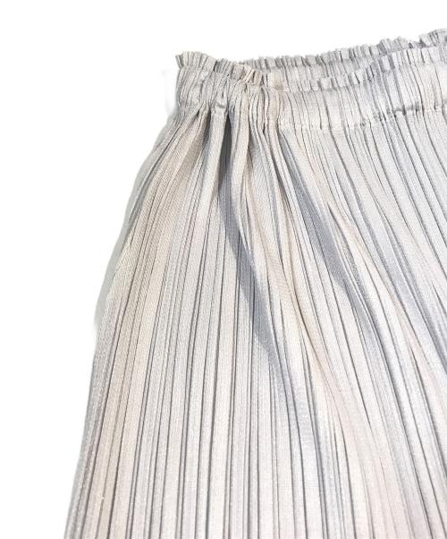 PLEATS PLEASE（プリーツプリーズ）PLEATS PLEASE (プリーツプリーズ) プリーツロングスカート PP55-JG106 グレー サイズ:Mの古着・服飾アイテム