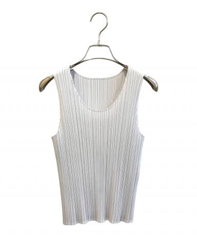 【PLEATS PLEASE 】ノースリーブカットソー　サイズM 中古・古着通販】PLEATS PLEASE (プリーツプリーズ) プリーツ