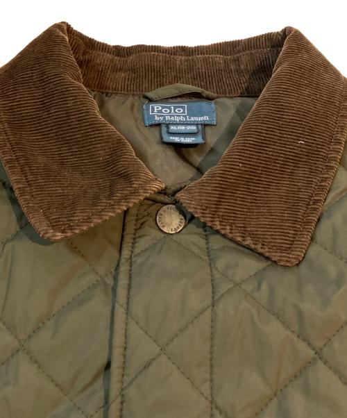 POLO RALPH LAUREN（ポロ・ラルフローレン）POLO RALPH LAUREN (ポロ・ラルフローレン) キルティングジャケット オリーブ サイズ:XL（18-20）の古着・服飾アイテム