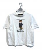 maison kitsune×Barbourメゾンキツネ×バブアー）の古着「Tシャツ MTS1224WH11」｜ホワイト