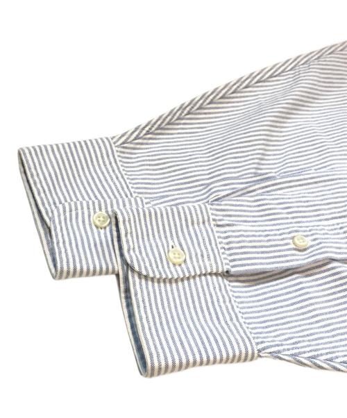 POLO RALPH LAUREN（ポロ・ラルフローレン）POLO RALPH LAUREN (ポロ・ラルフローレン) ストライプシャツ ブルー サイズ:Mの古着・服飾アイテム