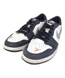 NIKE SB（ナイキエスビー）の古着「AIR JORDAN 1 LOW QS　CJ7891-400」｜ホワイト×ネイビー