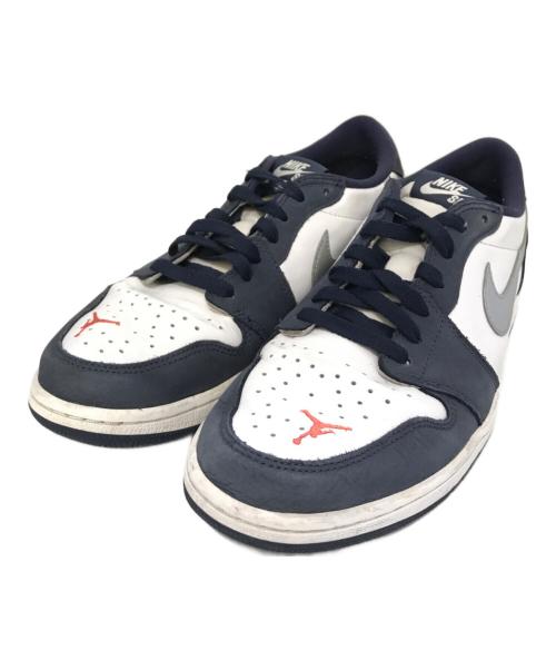 NIKE SB（ナイキエスビー）NIKE SB (ナイキエスビー) AIR JORDAN 1 LOW QS　CJ7891-400 ホワイト×ネイビー サイズ:27の古着・服飾アイテム