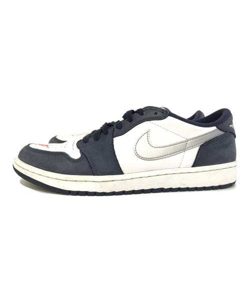 NIKE SB（ナイキエスビー）NIKE SB (ナイキエスビー) AIR JORDAN 1 LOW QS　CJ7891-400 ホワイト×ネイビー サイズ:27の古着・服飾アイテム
