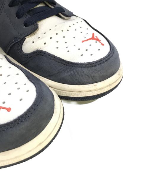 NIKE SB（ナイキエスビー）NIKE SB (ナイキエスビー) AIR JORDAN 1 LOW QS　CJ7891-400 ホワイト×ネイビー サイズ:27の古着・服飾アイテム