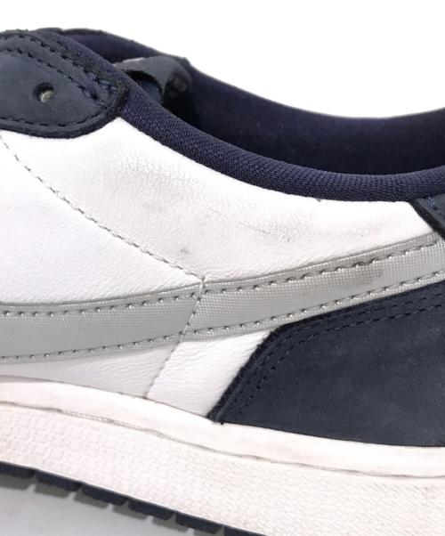 NIKE SB（ナイキエスビー）NIKE SB (ナイキエスビー) AIR JORDAN 1 LOW QS　CJ7891-400 ホワイト×ネイビー サイズ:27の古着・服飾アイテム