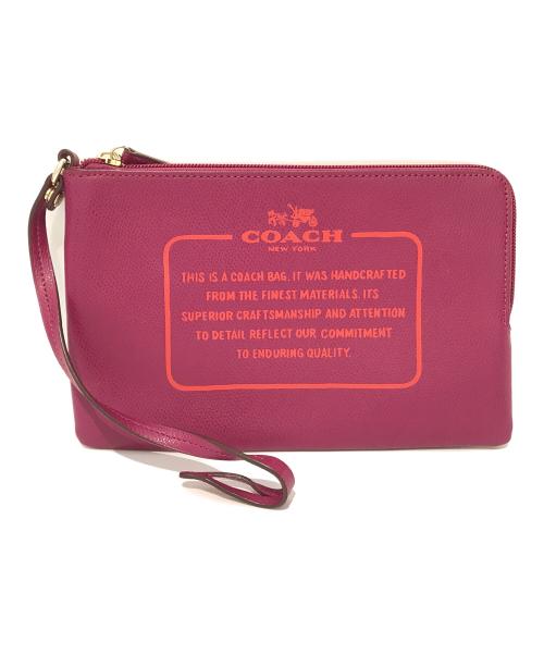COACH（コーチ）COACH (コーチ) リバーシブルトートバッグ ブラウン×パープルの古着・服飾アイテム