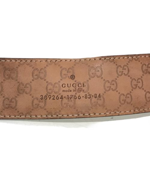GUCCI（グッチ）GUCCI (グッチ) ベルト　309264・1766 ブラウンの古着・服飾アイテム