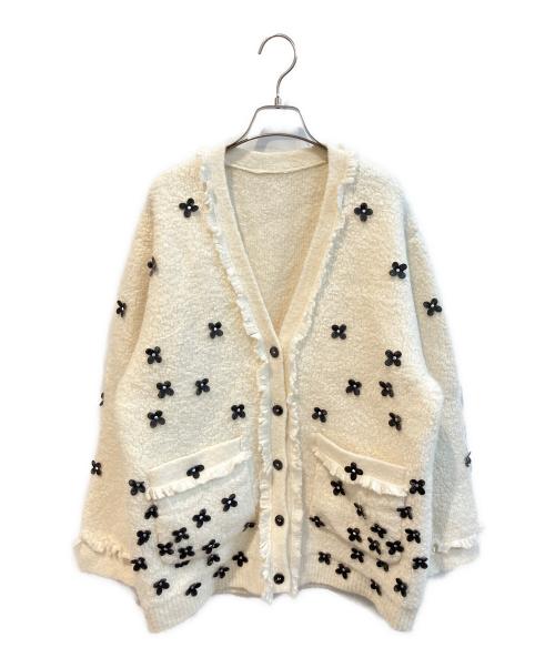 Gypsohila（ジプソフィア）Gypsohila (ジプソフィア) Blossom Cardigan　GPG-608 アイボリー サイズ:Fの古着・服飾アイテム