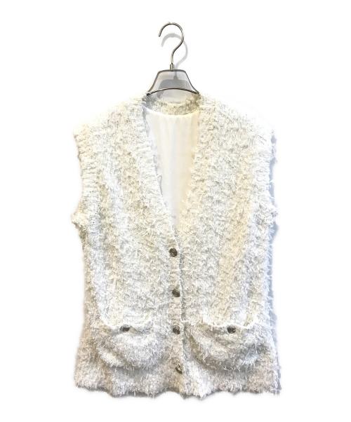 Gypsohila（ジプソフィア）Gypsohila (ジプソフィア) Sugar Gillet　GPG-602 ホワイト サイズ:Fの古着・服飾アイテム