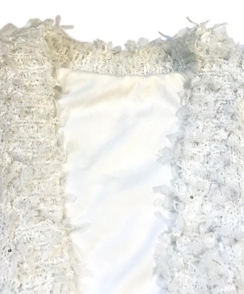 Gypsohila（ジプソフィア）Gypsohila (ジプソフィア) Sugar Gillet　GPG-602 ホワイト サイズ:Fの古着・服飾アイテム