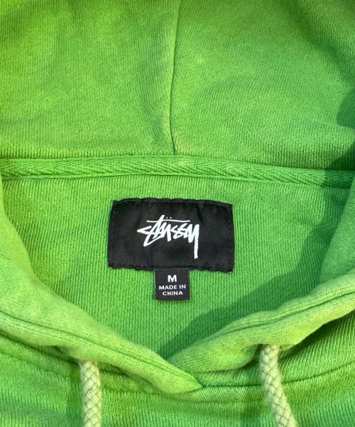 stussy（ステューシー）stussy (ステューシー) Slant Fleece Hood グリーン サイズ:Mの古着・服飾アイテム