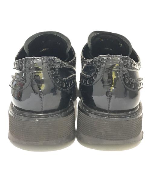 PRADA（プラダ）PRADA (プラダ) エナメルウィングチップシューズ　3E5739 ブラック サイズ:35の古着・服飾アイテム