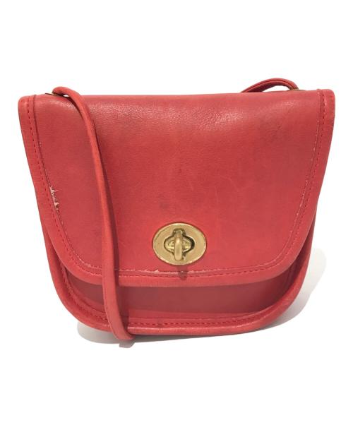 COACH（コーチ）COACH (コーチ) ショルダーバッグ レッドの古着・服飾アイテム