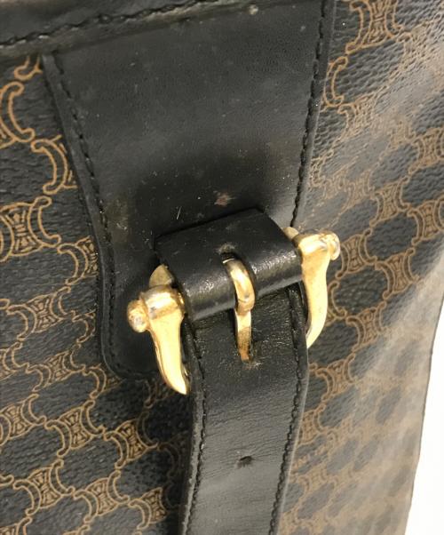 CELINE（セリーヌ）CELINE (セリーヌ) マカダム柄トートバッグ ブラウンの古着・服飾アイテム