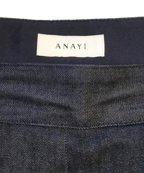 ANAYI（アナイ）ANAYI (アナイ) センタープレスワイドデニム　102127-12-230-66-380 インディゴ サイズ:Mの古着・服飾アイテム