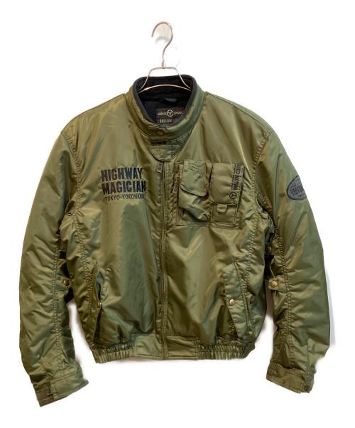 YELLOW CORN（イエローコーン）YeLLOW CORN (イエローコーン) バイカージャケット　YB-0300B オリーブ サイズ:XLの古着・服飾アイテム
