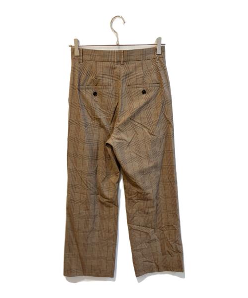 Spick and Span（スピック＆スパン）Spick and Span (スピック＆スパン) ウォッシャブルチェックストレッチパンツ　25030200313130 ブラウン サイズ:Sの古着・服飾アイテム