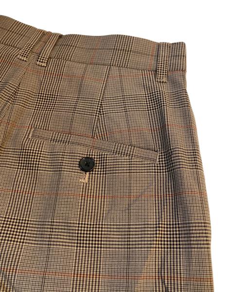 Spick and Span（スピック＆スパン）Spick and Span (スピック＆スパン) ウォッシャブルチェックストレッチパンツ　25030200313130 ブラウン サイズ:Sの古着・服飾アイテム
