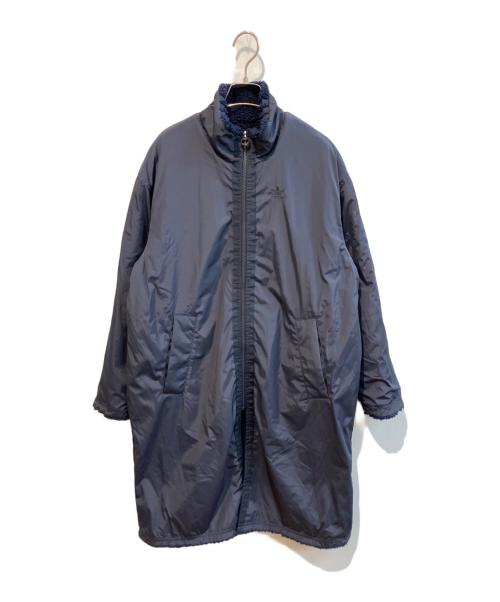 adidas（アディダス）adidas (アディダス) リバーシブルボアコート ネイビー サイズ:OTの古着・服飾アイテム
