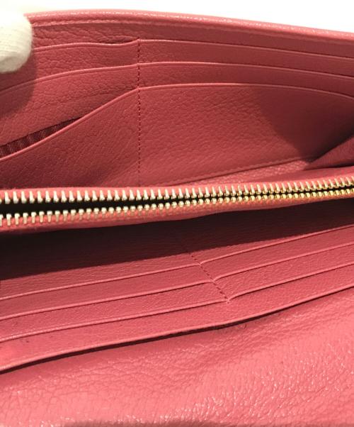 MIU MIU（ミュウミュウ）MIU MIU (ミュウミュウ) リボン長財布 レッドの古着・服飾アイテム