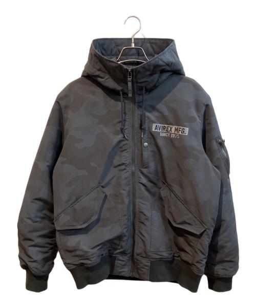 AVIREX（アヴィレックス）AVIREX (アヴィレックス) 中綿ジャケット ブラック サイズ:2XLの古着・服飾アイテム