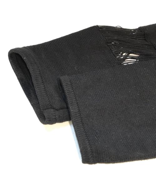MAISON SPECIAL（メゾンスペシャル）MAISON SPECIAL (メゾンスペシャル) Random Mesh Knit Tops ブラック サイズ:Freeの古着・服飾アイテム
